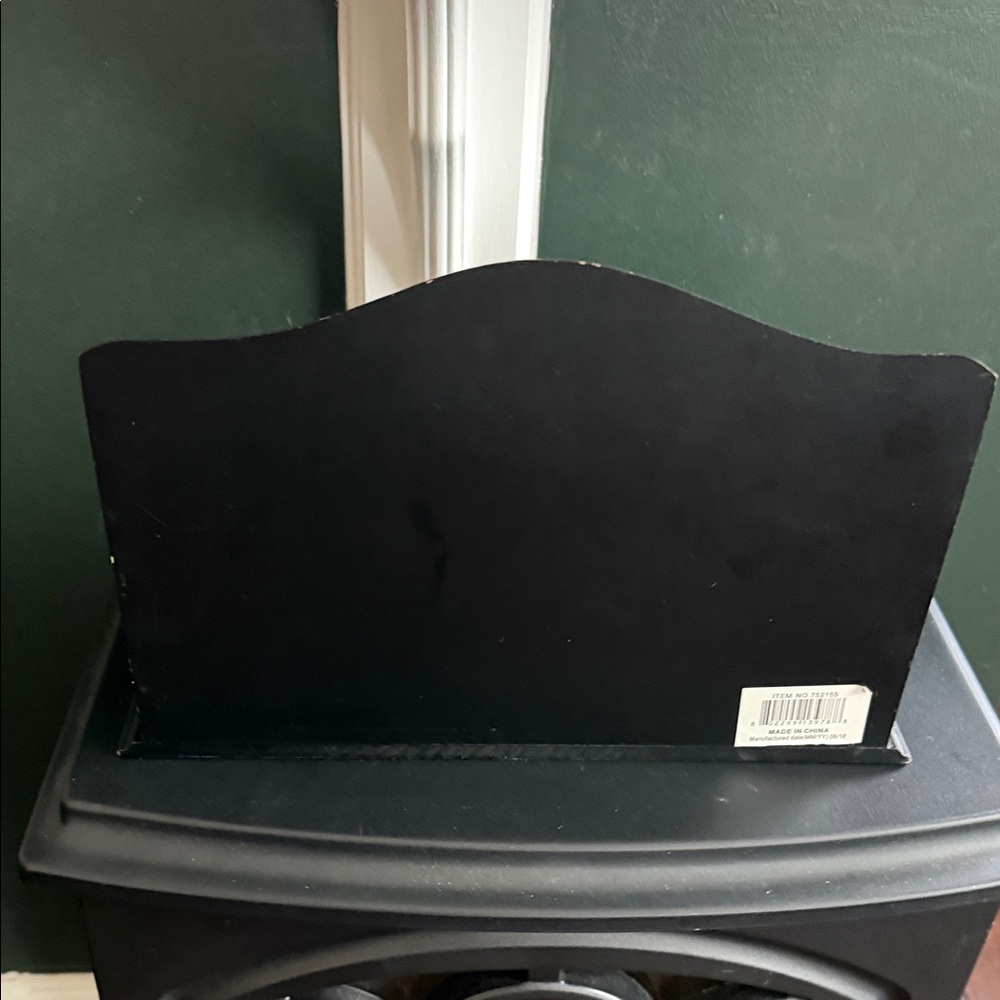 Black Wooden Desk Organizer Mail Sorter - Home Storage & Organization - Picture 2 of 2